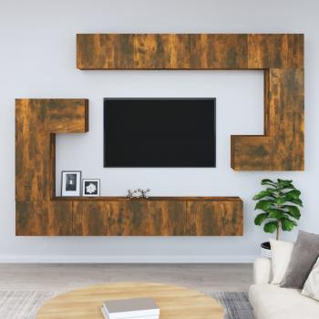 ARDEBO.de - TV-Wandschrank Räuchereiche Holzwerkstoff