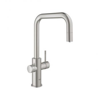 GROHE Blue Home U-Auslauf Starter Kit, 150° schwenkbar, supersteel (31543DC0)