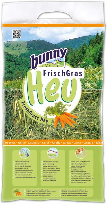 ARDEBO.de Bunny FrischGras Heu Karotte 500 g