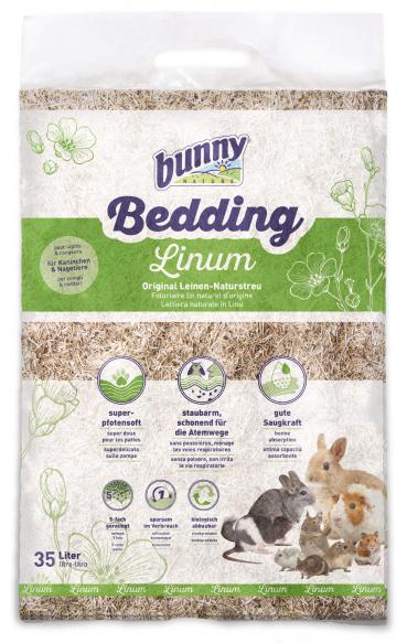 ARDEBO.de Bunny Bedding Linum 35 Liter Einstreu