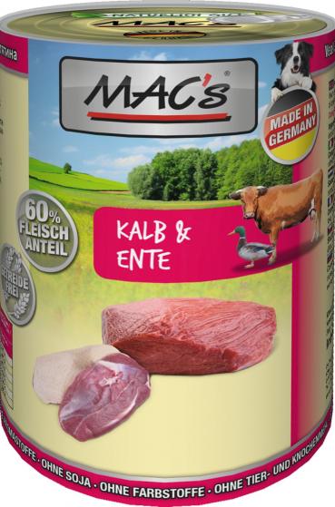 ARDEBO.de MACs Dog Kalb & Ente 400g