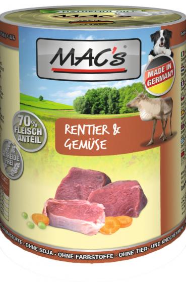 ARDEBO.de MACs Dog Rentier, Rind & Gemüse 400g