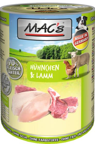 ARDEBO.de MACs Dog Huhn & Lamm 400g