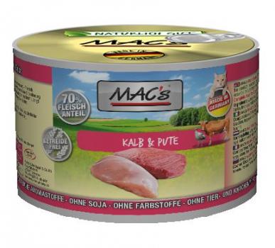 ARDEBO.de MACs Cat Kalb & Pute 200g