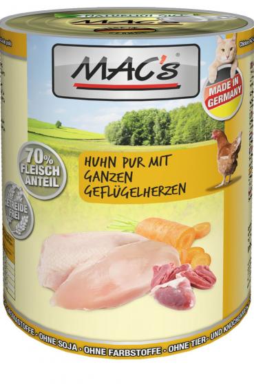 ARDEBO.de MACs Cat Huhn Pur mit ganzen Herzen 400g