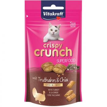 ARDEBO.de Vitakraft Cat Crispy Crunch Superfood Truthahn & Chia 60 g