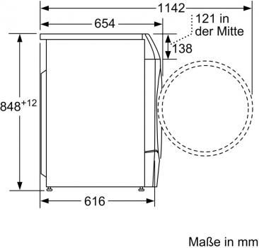 Bosch WNC254AS0 Serie 8 10,5/6 kg Waschtrockner, 1400 U/Min, 60 cm breit, Fleckenautomatik, AquaStop, Dosierautomatik i-DOS, Nachlegefunktion, Home Connect, silber-schwarzgrau