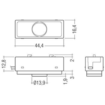 Tridonic Helligkeits-& Bewegungssensor mit 0,8m Kabellänge, weiß