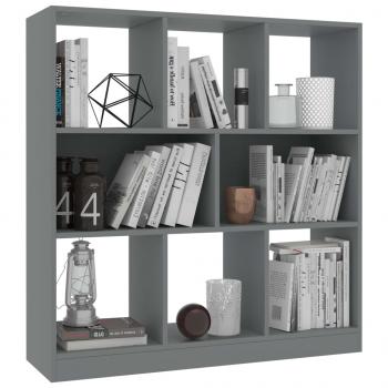 Bücherregal Grau 97,5x29,5x100 cm Holzwerkstoff