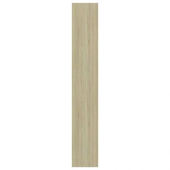 Bücherregal 5 Fächer Weiß Sonoma-Eiche 60x30x189 Holzwerkstoff