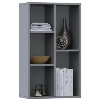 Bücherregal/Sideboard Grau 50x25x80 cm Holzwerkstoff