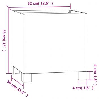 Pflanzkübel mit Beinen Rostig 32x30x33 cm Cortenstahl