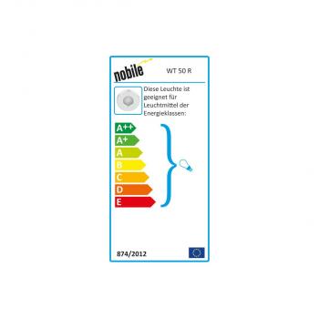 Nobile WT50R Niedervolt-Einbauleuchte, bis 50W, IP65, für Feuchträume, titan-matt (1586004101)