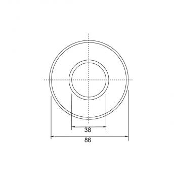 Nobile WT50R Niedervolt-Einbauleuchte, bis 50W, IP65, für Feuchträume, titan-matt (1586004101)