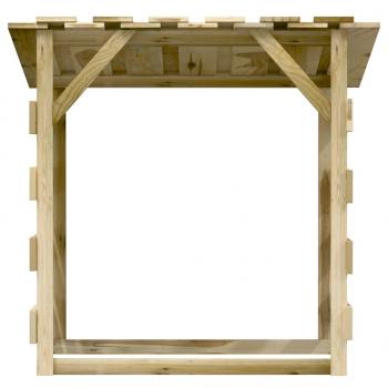 Pergola mit Dach 100x90x100 cm Imprägniertes Kiefernholz