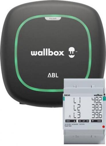 ARDEBO.de ABL Pulsar Dienstwagen Wallbox Bundle Ladestation 11kW Kabel+MID Meter, schwarz (100000498)