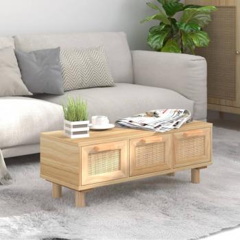 ARDEBO.de - Couchtisch Braun 80x40x30 cm Holzwerkstoff & Massivholz Kiefer