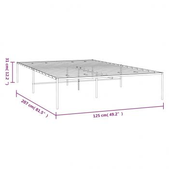 Bettgestell Metall Weiß 120x200 cm