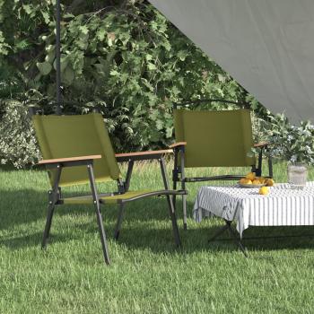 ARDEBO.de - Campingstühle 2 Stk. Grün 54x55x78 cm Oxford-Gewebe