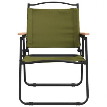 Campingstühle 2 Stk. Grün 54x55x78 cm Oxford-Gewebe