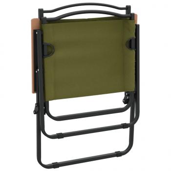 Campingstühle 2 Stk. Grün 54x55x78 cm Oxford-Gewebe