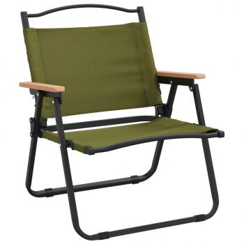 Campingstühle 2 Stk. Grün 54x43x59 cm Oxford-Gewebe