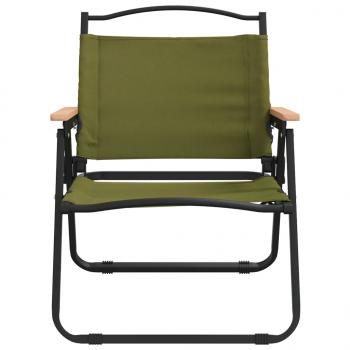 Campingstühle 2 Stk. Grün 54x43x59 cm Oxford-Gewebe