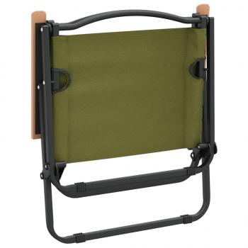 Campingstühle 2 Stk. Grün 54x43x59 cm Oxford-Gewebe