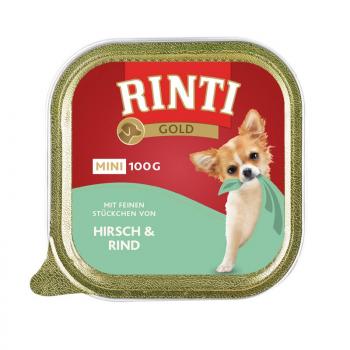 ARDEBO.de Rinti Schale Gold Mini Hirsch & Rind 100 g