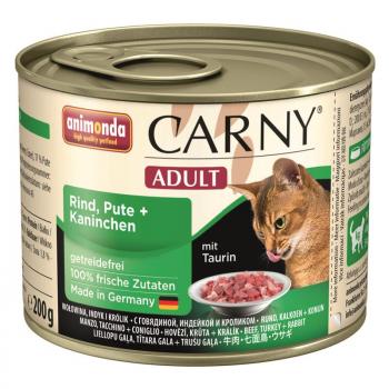 ARDEBO.de Animonda Cat Carny Adult Rind, Pute & Kaninchen 200g