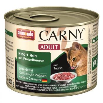 ARDEBO.de Animonda Cat Carny Adult Rind & Reh mit Preiselbeeren 200g