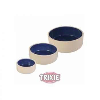 ARDEBO.de Trixie Keramiknapf 2,1 l  23 cm, creme blau