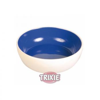 ARDEBO.de Trixie Keramiknapf, Katze 0,3 l  12 cm, creme blau