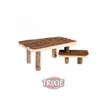 ARDEBO.de Trixie Natural Living Unterstand mit Treppe