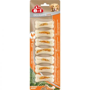 ARDEBO.de 8in1 Delights Kauknochen Strong Chicken XS