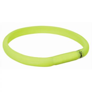 ARDEBO.de Trixie Flash Leuchtband USB grün L-XL 70 cm/18 mm