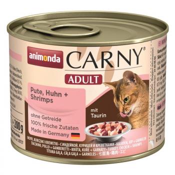 ARDEBO.de Animonda Cat Carny Adult Pute, Huhn & Shrimps 200g