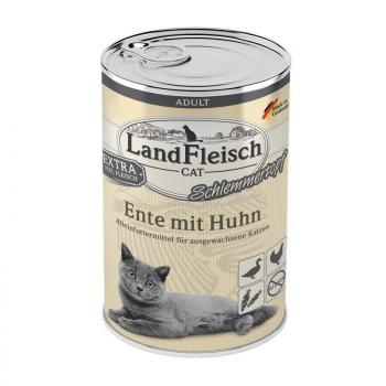 ARDEBO.de LandFleisch Cat Adult Schlemmertopf mit Ente & Huhn 400 g