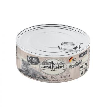 ARDEBO.de LandFleisch Cat Kitten Pastete Rind, Huhn & Wild 195g