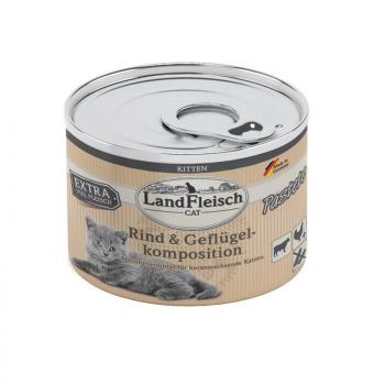 ARDEBO.de LandFleisch Cat Kitten Pastete Rind & Geflügelkomposition 195g