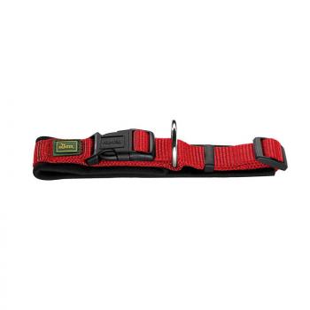 ARDEBO.de Hunter Halsung Neopren Vario Plus rot/schwarz 28 - 30cm/15mm