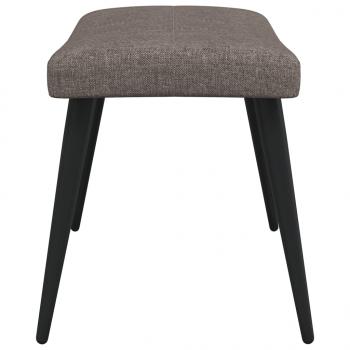 Relaxsessel mit Hocker Taupe Stoff