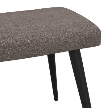 Relaxsessel mit Hocker Taupe Stoff