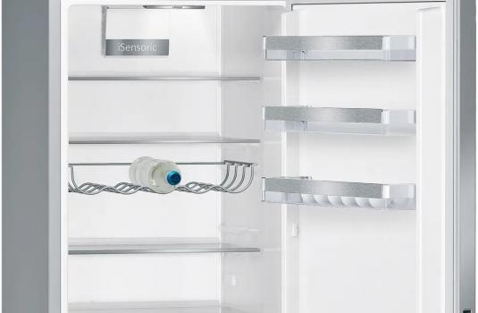 Siemens KG39EALBA iQ500 Stand Kühl-Gefrierkombination, 60 cm breit, 343 L, lowFrost, bigBox, superCooling, Metall-Optik