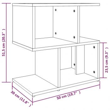 Nachttisch Grau Sonoma 50x30x51,5 cm Holzwerkstoff