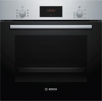 Bosch HBD231VR61 EEK: A Einbau-Backofen-Set mit Elektro-Kochfeld (HBF133BR0 + PKN645BA2E), 60 cm breit, 71 L, 3D-Heißluft, Eco Clean Direct, Kindersicherung, Rahmen aufliegend, schwarz