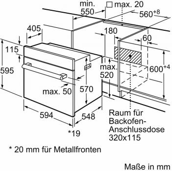 Bosch HBD231VR61 EEK: A Einbau-Backofen-Set mit Elektro-Kochfeld (HBF133BR0 + PKN645BA2E), 60 cm breit, 71 L, 3D-Heißluft, Eco Clean Direct, Kindersicherung, Rahmen aufliegend, schwarz