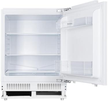 Amica UVKSS 351 901 Unterbau-Vollraum-Kühlschrank, Nischenhöhe: 82 cm, 135 L, Festtür-Technik, elektronische Steuerung, Tür-Offen-Alarm, Inverter Kompressor, weiß (1195074)