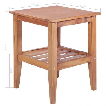 3-tlg. Bistro-Set Teak Massivholz