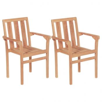 3-tlg. Bistro-Set Teak Massivholz